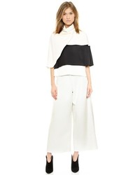 Белые брюки-кюлоты от Derek Lam