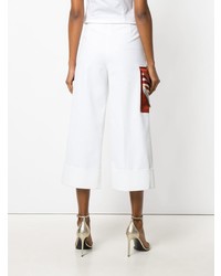 Белые брюки-кюлоты от Marco De Vincenzo