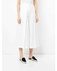 Белые брюки-кюлоты от Rossella Jardini