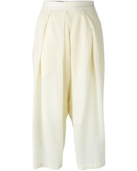 Белые брюки-кюлоты от Isabel Benenato