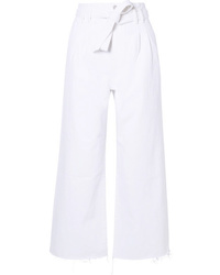 Белые брюки-кюлоты от J Brand