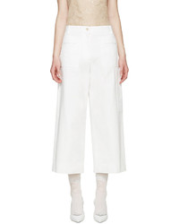 Белые брюки-кюлоты от Maison Margiela