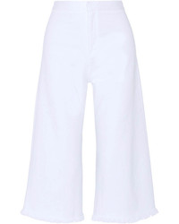 Белые брюки-кюлоты от MiH Jeans