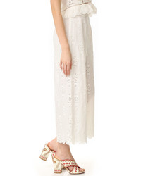 Белые брюки-кюлоты от Zimmermann