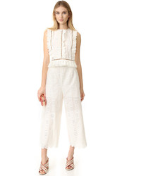 Белые брюки-кюлоты от Zimmermann