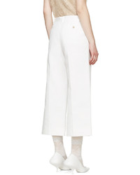 Белые брюки-кюлоты от Maison Margiela