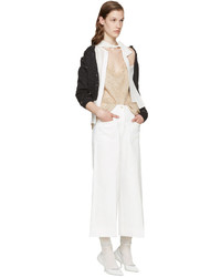 Белые брюки-кюлоты от Maison Margiela