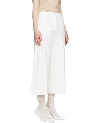 Белые брюки-кюлоты от Maison Margiela