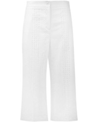 Женские белые брюки с вышивкой от Blugirl