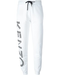 Женские белые брюки с принтом от Kenzo