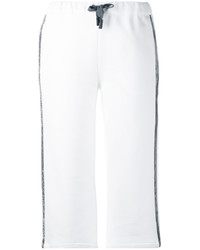 Женские белые брюки с украшением от Eleventy