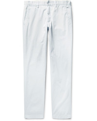 Белые брюки чинос из саржи