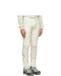 Белые брюки чинос с принтом от Kanghyuk