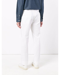 Белые брюки чинос от Hardy Amies