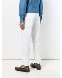 Белые брюки чинос от Tagliatore
