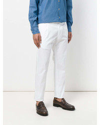 Белые брюки чинос от Tagliatore