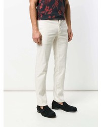 Белые брюки чинос от Incotex