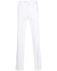 Белые брюки чинос от Kiton
