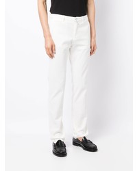 Белые брюки чинос от Kiton