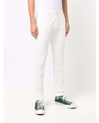 Белые брюки чинос от Dondup