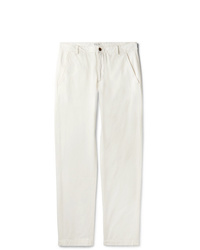 Белые брюки чинос от Universal Works
