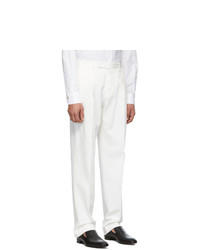 Белые брюки чинос от Ermenegildo Zegna