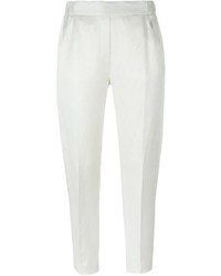 Женские белые брюки от MM6 MAISON MARGIELA