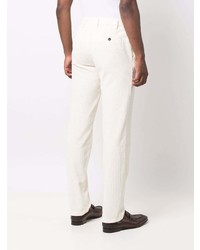 Белые вельветовые брюки чинос от Lardini