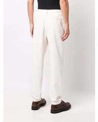Белые вельветовые брюки чинос от Emporio Armani