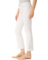 Женские белые вельветовые брюки от J Brand