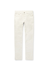 Мужские белые вельветовые джинсы от Massimo Alba