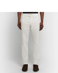 Мужские белые вельветовые джинсы от Loro Piana