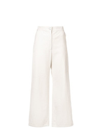 Белые вельветовые широкие брюки от Rachel Comey
