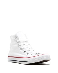 Мужские белые высокие кеды из плотной ткани от Converse