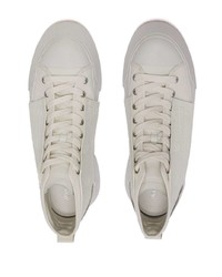 Мужские белые высокие кеды из плотной ткани от JW Anderson