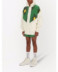 Мужские белые высокие кеды из плотной ткани от JW Anderson