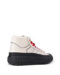 Мужские белые высокие кеды из плотной ткани от Y-3