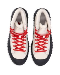 Мужские белые высокие кеды из плотной ткани от Y-3