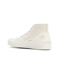 Мужские белые высокие кеды из плотной ткани от Stella McCartney
