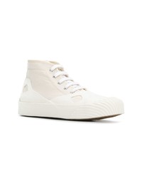 Мужские белые высокие кеды из плотной ткани от Stella McCartney