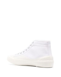 Мужские белые высокие кеды из плотной ткани от A.P.C.
