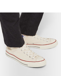 Мужские белые высокие кеды от Converse