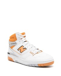 Мужские белые высокие кеды от New Balance
