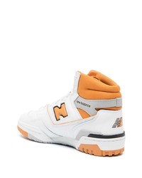 Мужские белые высокие кеды от New Balance