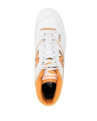 Мужские белые высокие кеды от New Balance