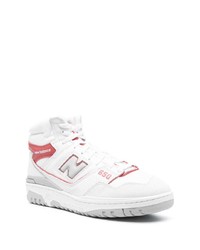 Мужские белые высокие кеды от New Balance