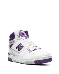 Мужские белые высокие кеды от New Balance