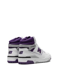 Мужские белые высокие кеды от New Balance