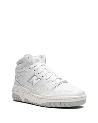 Мужские белые высокие кеды от New Balance