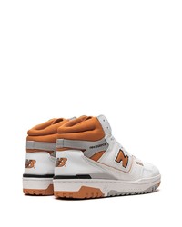 Мужские белые высокие кеды от New Balance